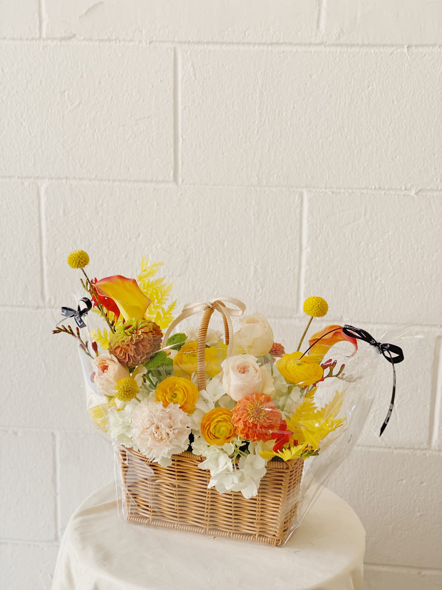 Cozy Hues Floral Basket
