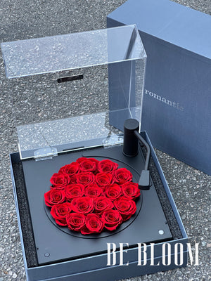 Preserved Rose “Record Player” Bluetooth Speaker