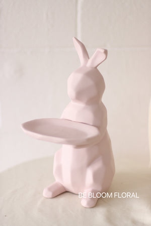 Pink Rabbit Coin & Key Tray