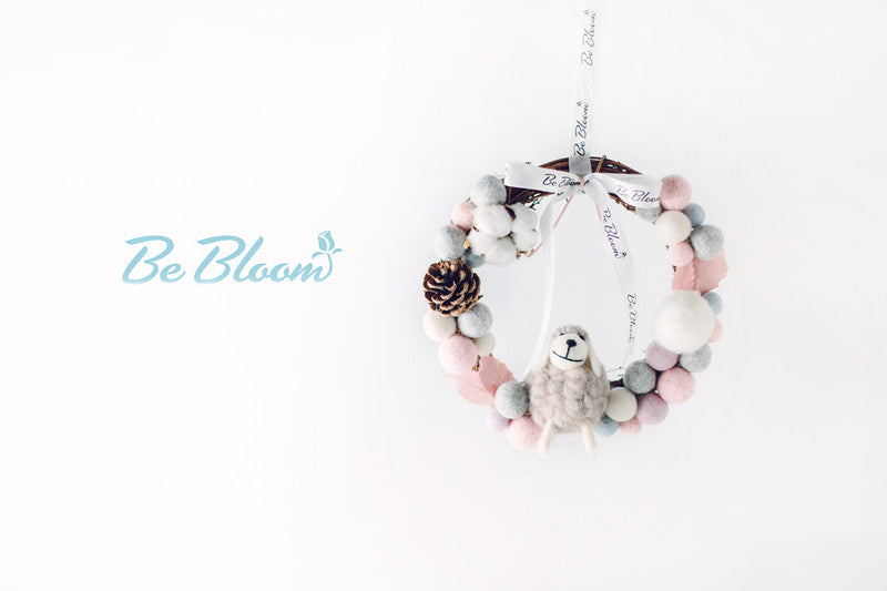 Wool Felt Wreath - 32cm