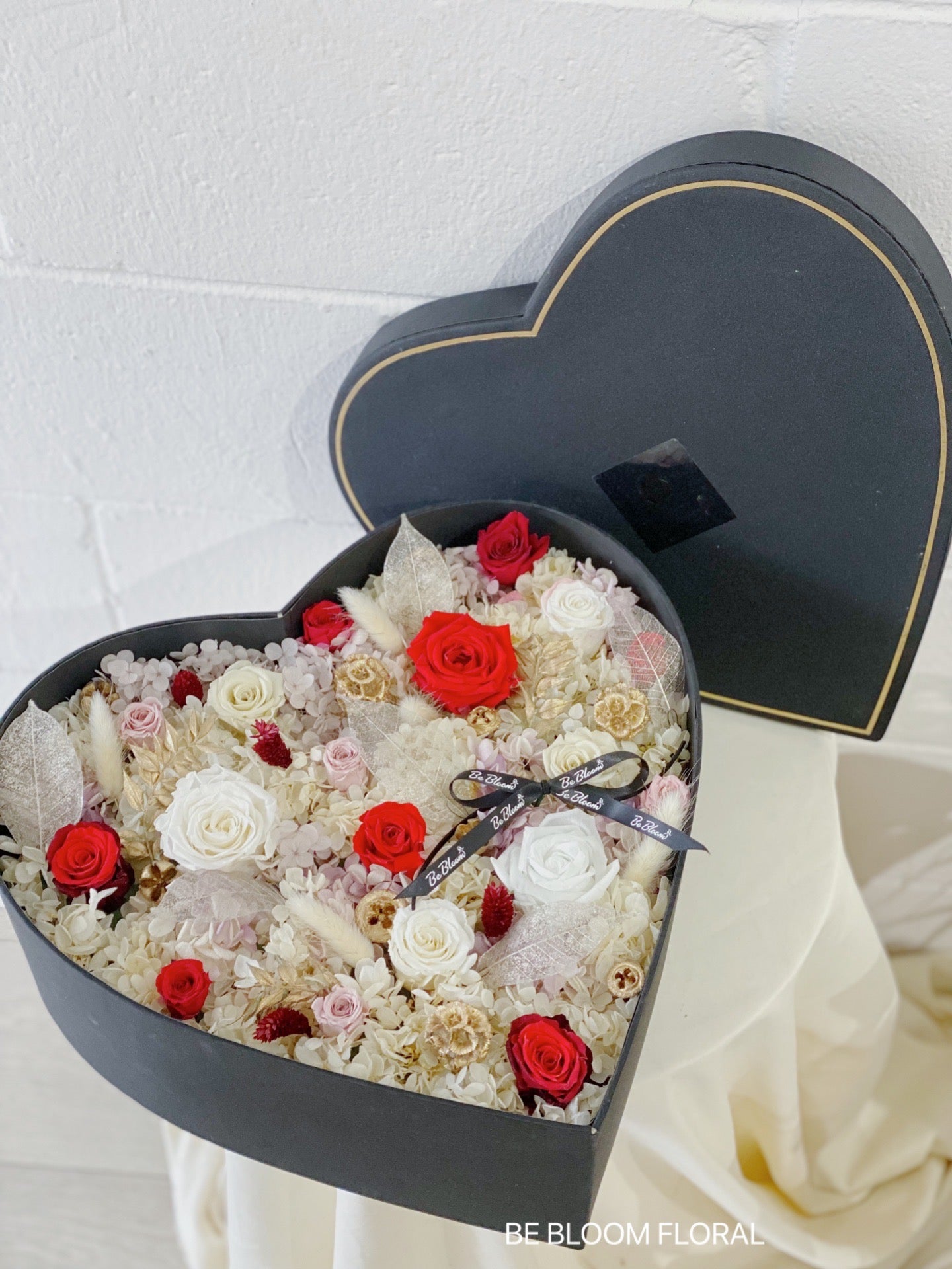 Heart Framed Preserved Flower Box