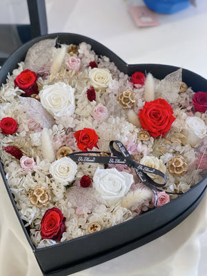 Heart Framed Preserved Flower Box